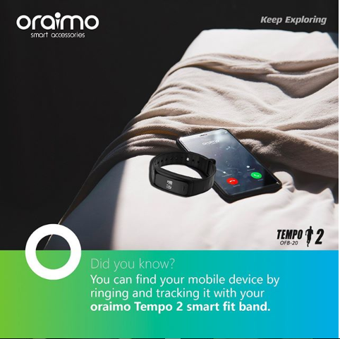 oraimo fit band tempo 2