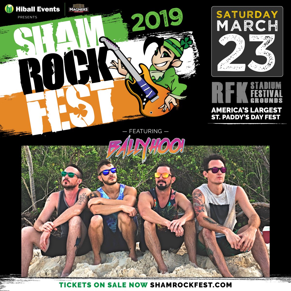 Look! <a href="/ballyhoorocks/">BALLYHOO!</a> will be joining us for #shamrockfest2019. This is going to be so awesome. Grab a pair of tickets now and join us! shamrockfest.com