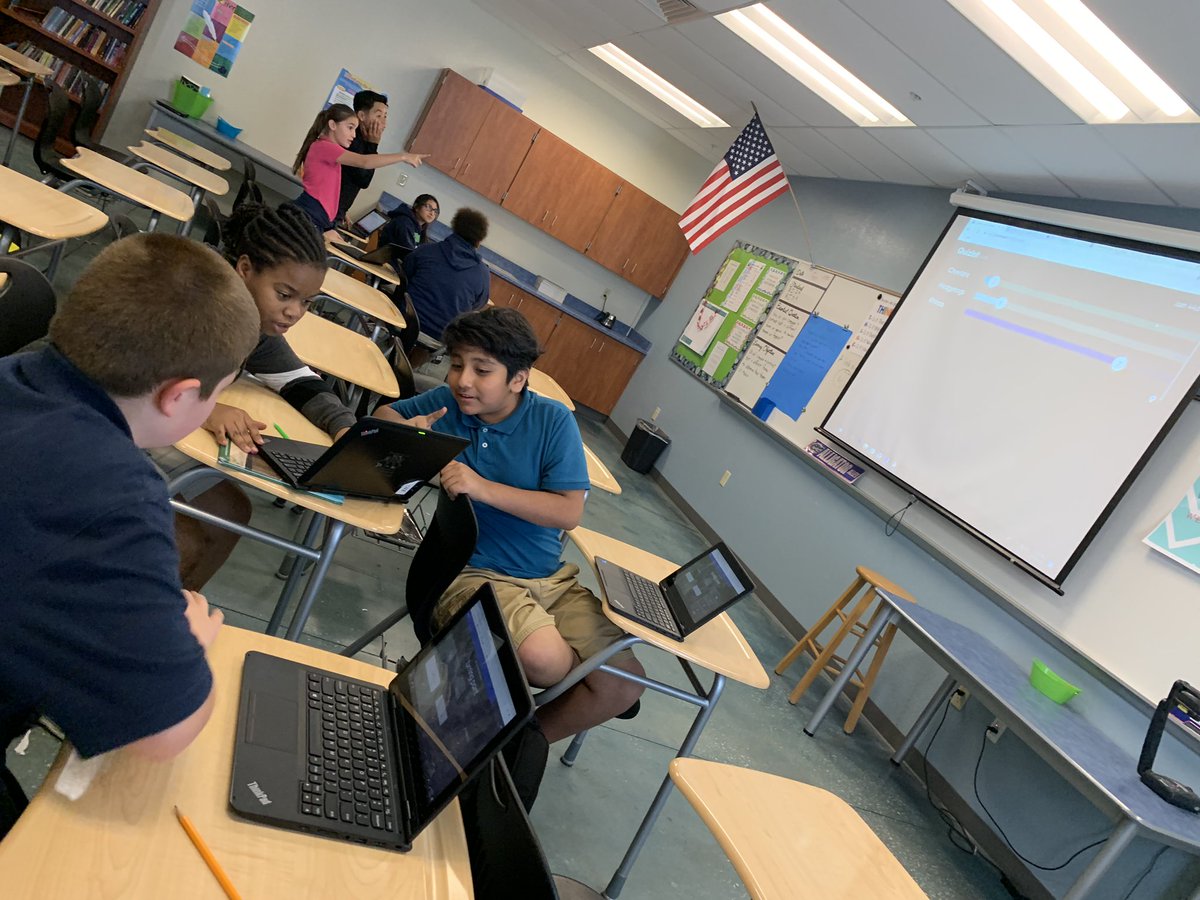 MichelleA_SPARK's tweet image. Ms. Clements&apos;s 6th graders @StormGroveFever had a great time using @quizlet Live to review their vocabulary words. #SPARK_IT #TechInSDIRC @IT_SDIRC @IRCSchools