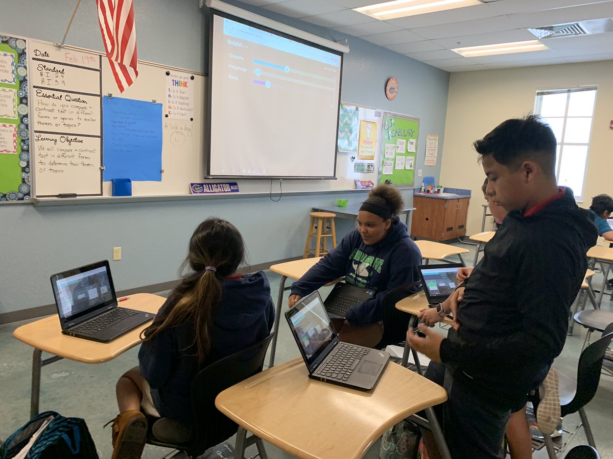 MichelleA_SPARK's tweet image. Ms. Clements&apos;s 6th graders @StormGroveFever had a great time using @quizlet Live to review their vocabulary words. #SPARK_IT #TechInSDIRC @IT_SDIRC @IRCSchools