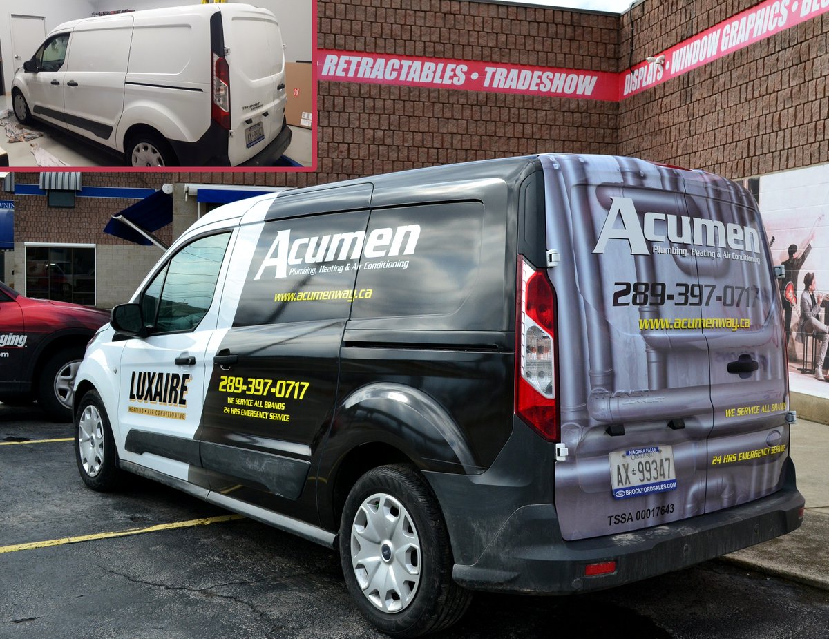 From design to install, we have a solution to get your business name out there! Turn your vehicle into a travelling billboard. Thanks for bringing her in #AcumenMechanical 🙌

#SpeedproNiagara #SpeedproStCatharines #OurHomeSTC #NiagaraVehicleWraps #StCatharinesVehicleWraps