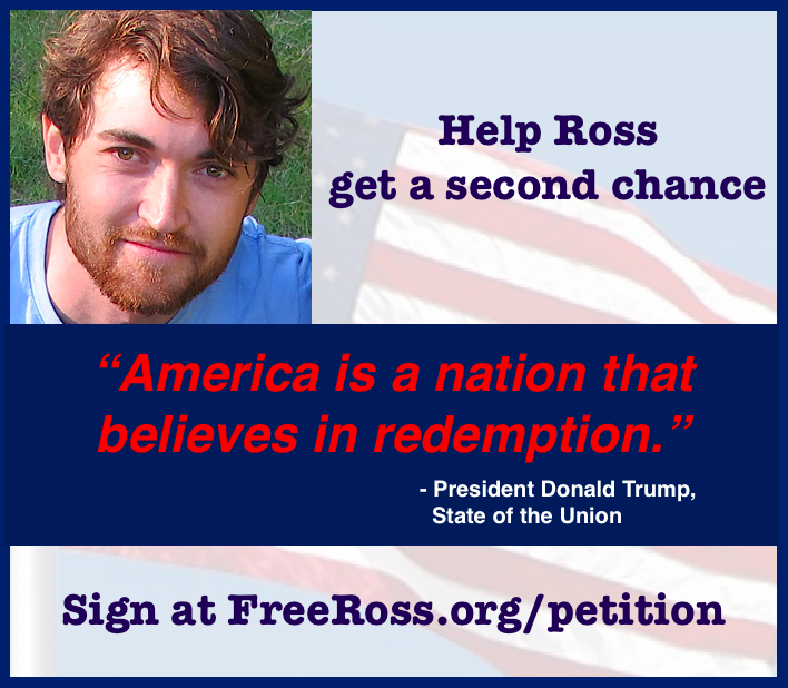 Free_Ross's tweet image. Sign at FreeRoss.org/petition 
#FreeRoss2019 #SecondChance