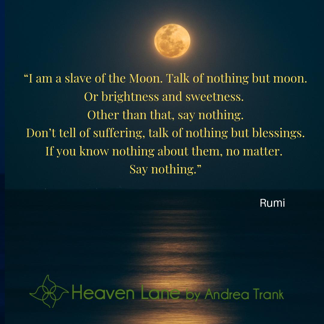 HeavenlaneTrank's tweet photo. Happy #Supermoon from #Heavenlane. Focusing our #yoga practice on #moonsalutations and #mindset as we reflect on its beauty and blessings in our lives. Great advice from #Rumi. #Namaste. I am hoping to catch a glimpse tonight since this event won't be repeated for seven years. https://t.co/FyHWMvj7CX