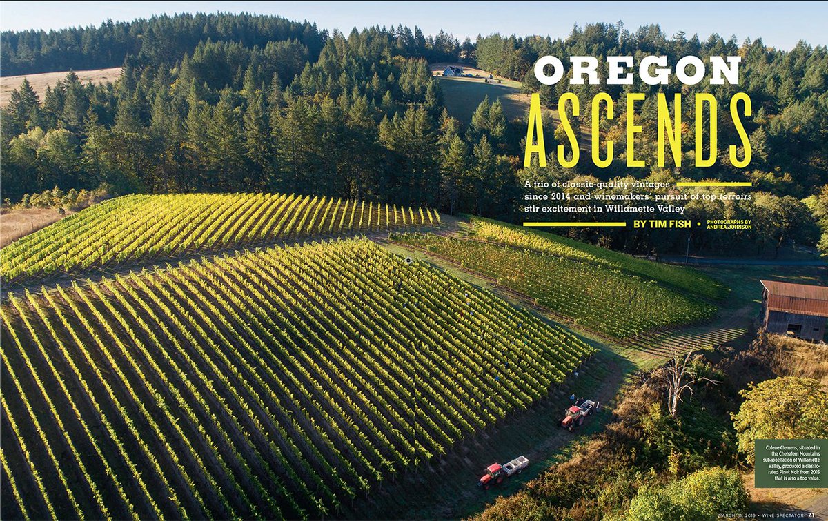 Congrats to the #OregonWine <a href="/wvwines/">WillametteValleyWine</a> featured in the latest <a href="/WineSpectator/">Wine Spectator</a> issue, link to my photos blog.andreajohnsonphotography.com/wine-spectator…
