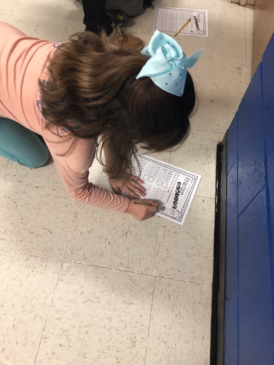 missjames29's tweet photo. Today, we bowled for fractions! Making fractions concrete is fun! It’s a lso important to record data and write a reflection. #memorablemoments #resrocketsread #robinsonisd @lead4ward @elemrob https://t.co/XjOtVJnI2u