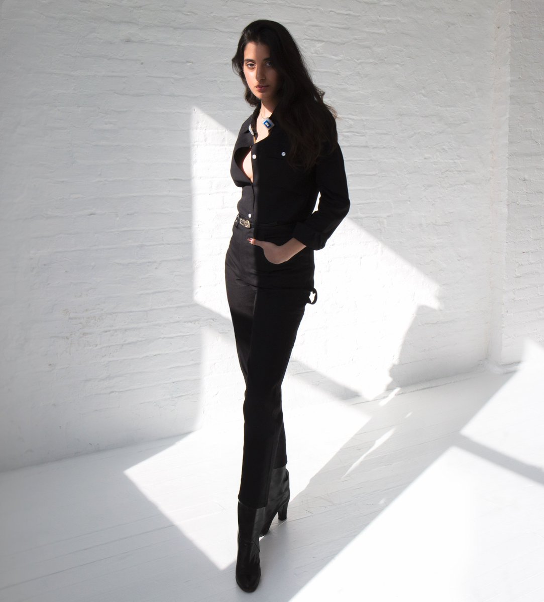 kindredblack's tweet photo. The sexiest suit is back in black – Roberta's everyday, everywhere two-piece, now in the power color: https://t.co/lt6yfWsJCt https://t.co/xmLf0Otm3Y