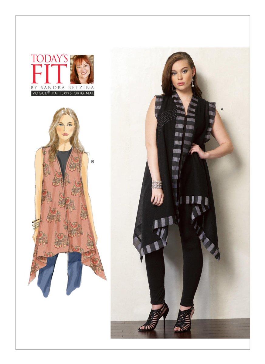Today/'s Fit Pattern By Sandra Betzina V1418 ladies jacket