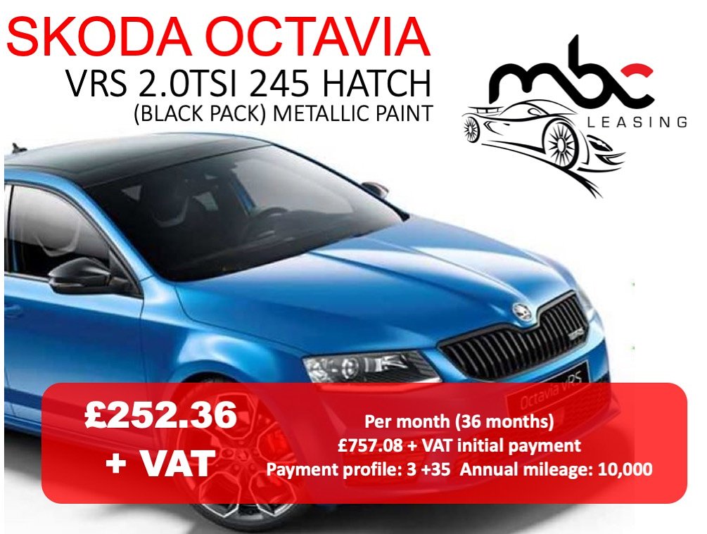 MBC_Leasing's tweet image. Small money for big power.  #skoda #skodaoctavia #VRS