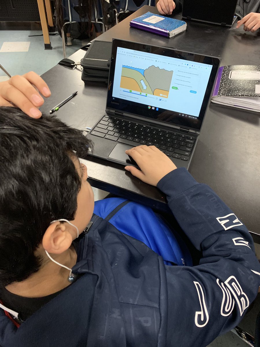 KABanford's tweet photo. These @KrimmelKISD knights love using @edpuzzle to learn more about plate tectonics and earth layers!! ๐๐๐๐๐๐ @KrimmelDLS #SAMRizeKlein #science #digital https://t.co/B0PJSY7OiM