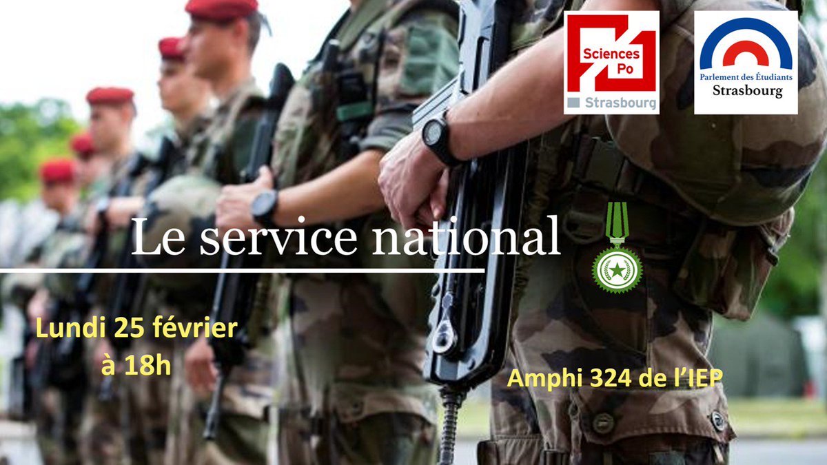 PE_Strasbourg's tweet image. La quatrième séance du Parlement des Etudiants du Strasbourg de déroulera ce lundi 25 février pour un débat sur le thème du service national!
Nous vous y attendons évidemment très nombreux et nombreuses.
A vos micros 🎙️! Et à bientôt dans l'hémicycle !