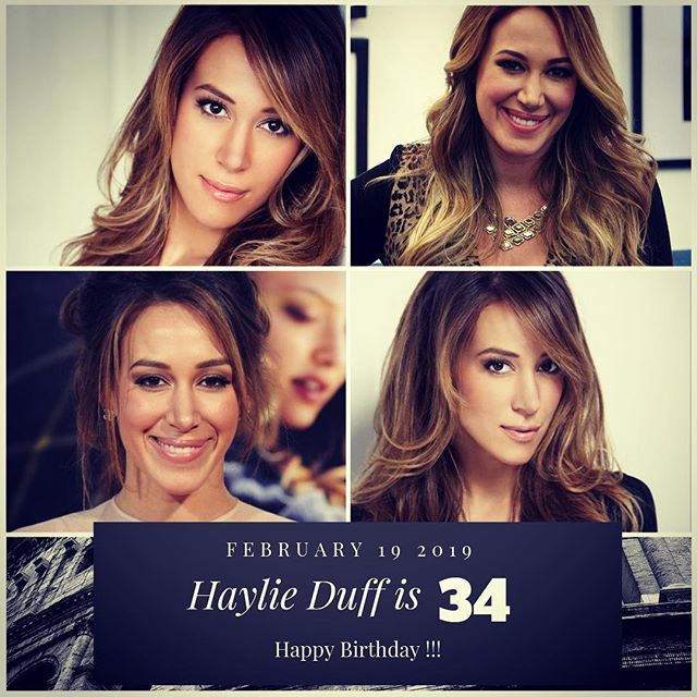 Actress Haylie Duff is 34 today !!!    to wish her a happy Birthday !!!  