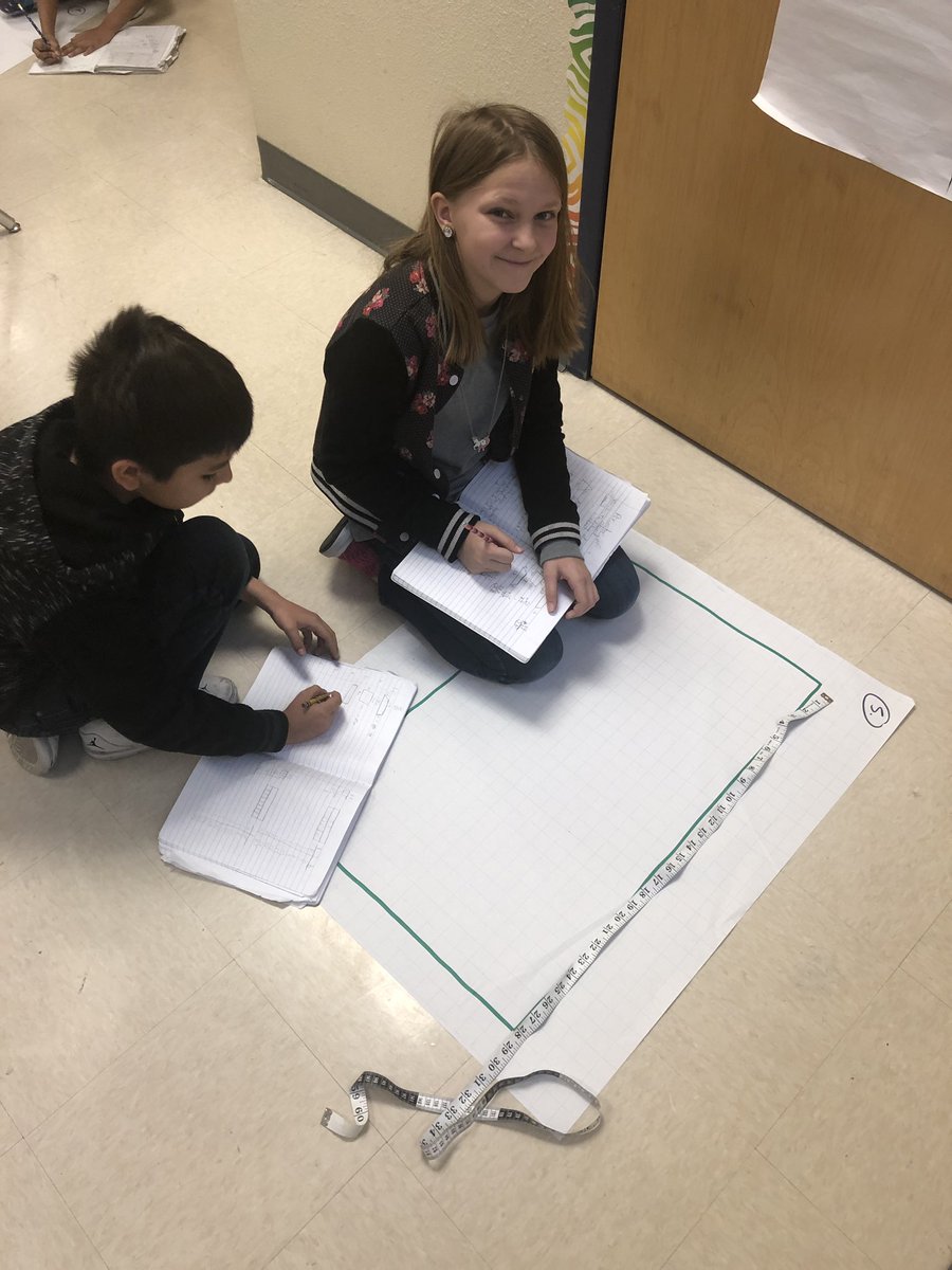 DesireeBlunt2's tweet photo. My 4th graders are enjoying finding perimeter today! @alemanmath #mathismarvelous #Ott15Years https://t.co/oK3PA5DAEq