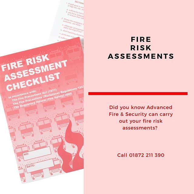 Advancedfiresw's tweet image. Do you need your Fire Risk Assessment carrying out for your business? Get in touch to arrange a quotation and risk assessment booking. 01872 211 390
#cornwall #stives #newquay #truro #falmouth #helston #staustell #Penzance #kernow bit.ly/2T3B4ey