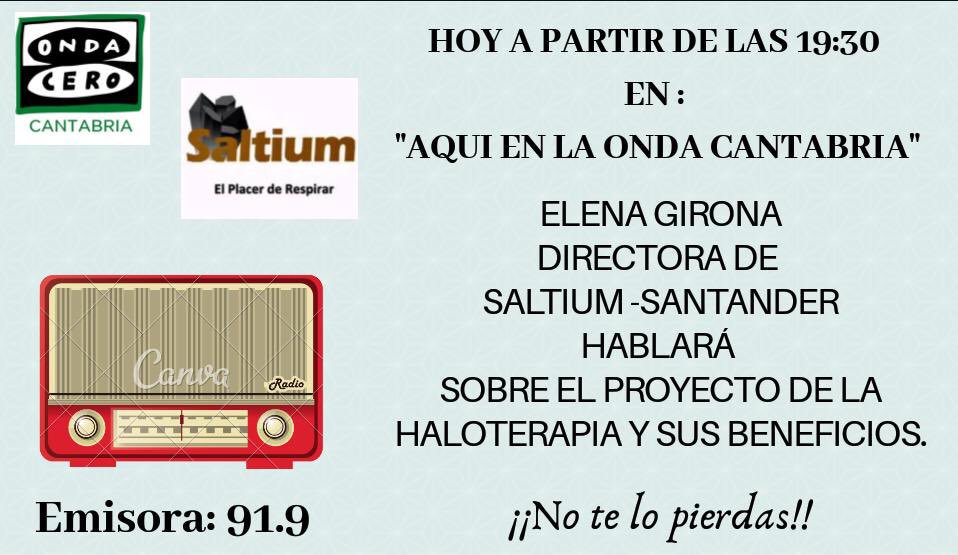 SaltiumSantandr's tweet photo. Esta tarde en @ondacerocan en el programa #AquíEnLaOnda hablaremos de #emprendimiento y del proyecto #Saltium no te lo pierdas en el dial 91.9 a las 19:30
#FelizMartes https://t.co/6rvzocFWux