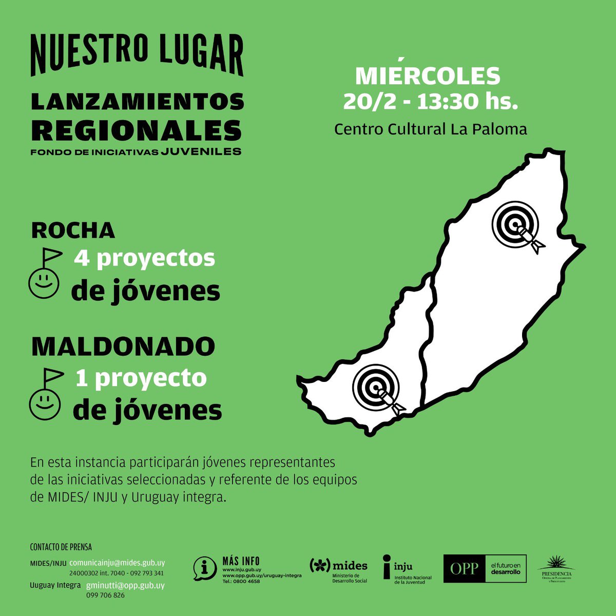 ImpulsaRocha's tweet photo. Se viene el lanzamiento de los proyectos “Nuestro Lugar! https://t.co/QBI8qIls92