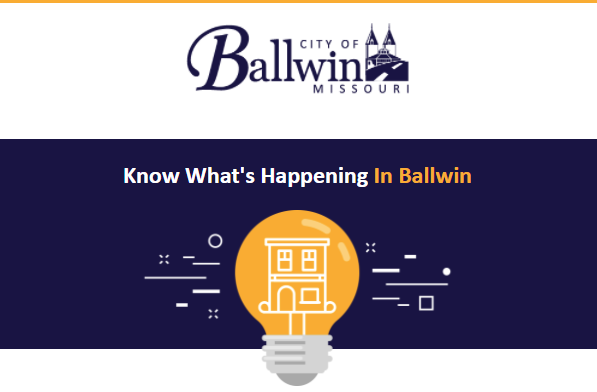 CityofBallwinMO's tweet photo. Are you signed up for the City's E-Newsletter? It's sent twice monthly and has information you don't want to miss! Here's a link to the February issue sent yesterday. Subscribe today to stay up to date with all things Ballwin. #BallwinLife #BallwinMO https://t.co/BY18Oy18dO https://t.co/CeT5YkKY0A