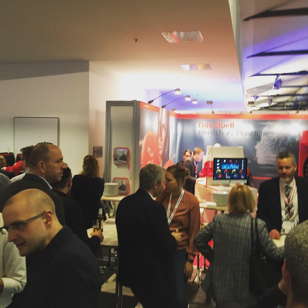 nextid6's tweet photo. Standparty Bloodworscht, Kölsch in e ... @callcenterworld #ccw19 #nextid #prost https://t.co/0D4pdKturu