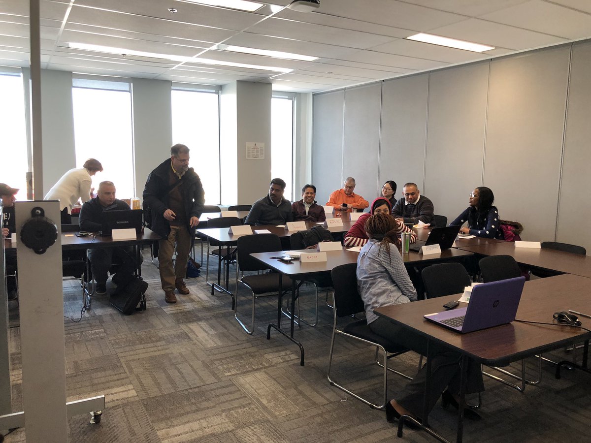 ASETMat's tweet image. Christina and Eric are excited to speak with a group of foreign trained professionals at @BredinCentre in #YEG!