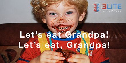 LearnWithELITE's tweet image. COMMAS. They save lives! #LearnWithELITE #AprendeConELITE

#aprenderingles #clasesdeingles #aprendeingles #cursosdeingles #centrodeidiomas #aprendaingles #learnenglish #englishisfun #grammarjokes #englishjokes #chisteseningles #bogota #colombia #inglesenbogota #ingles #funny