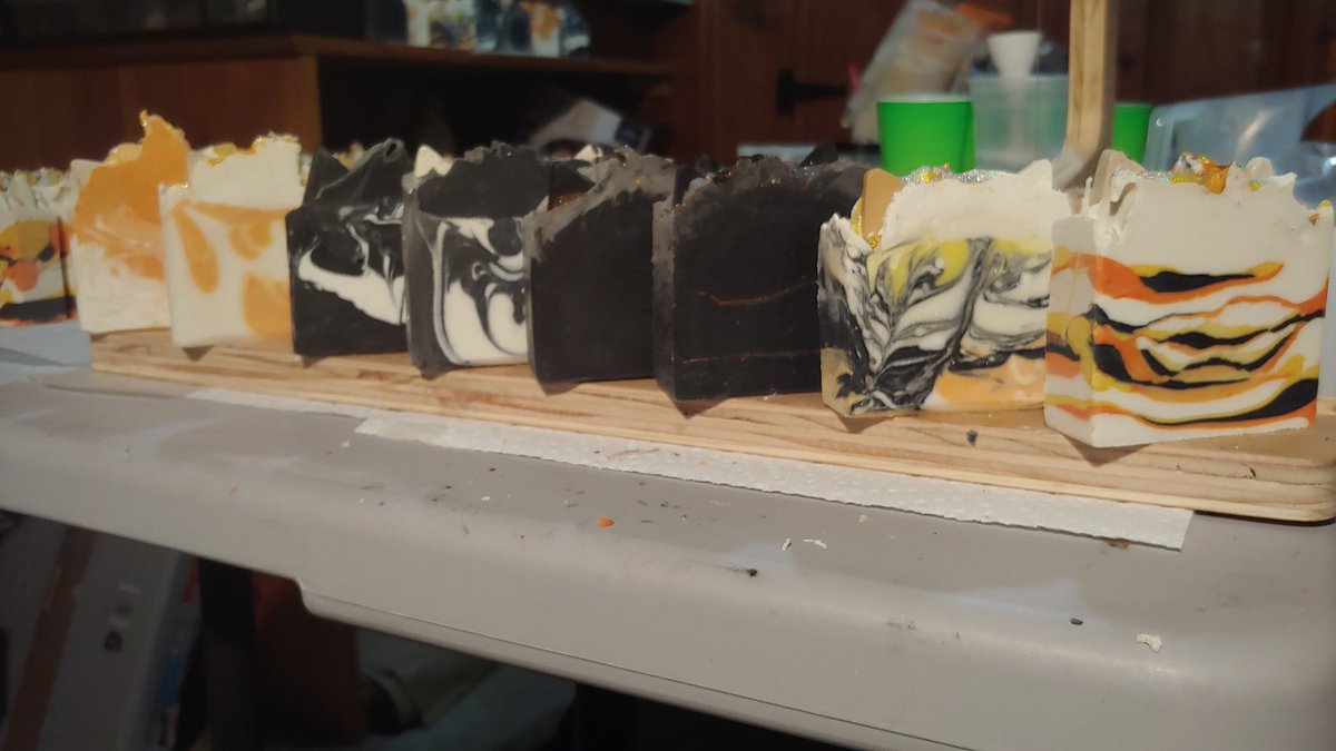 MayhemSoaps's tweet photo. All of my pretty kitties lined up. :D https://t.co/Dy2dwfa48N