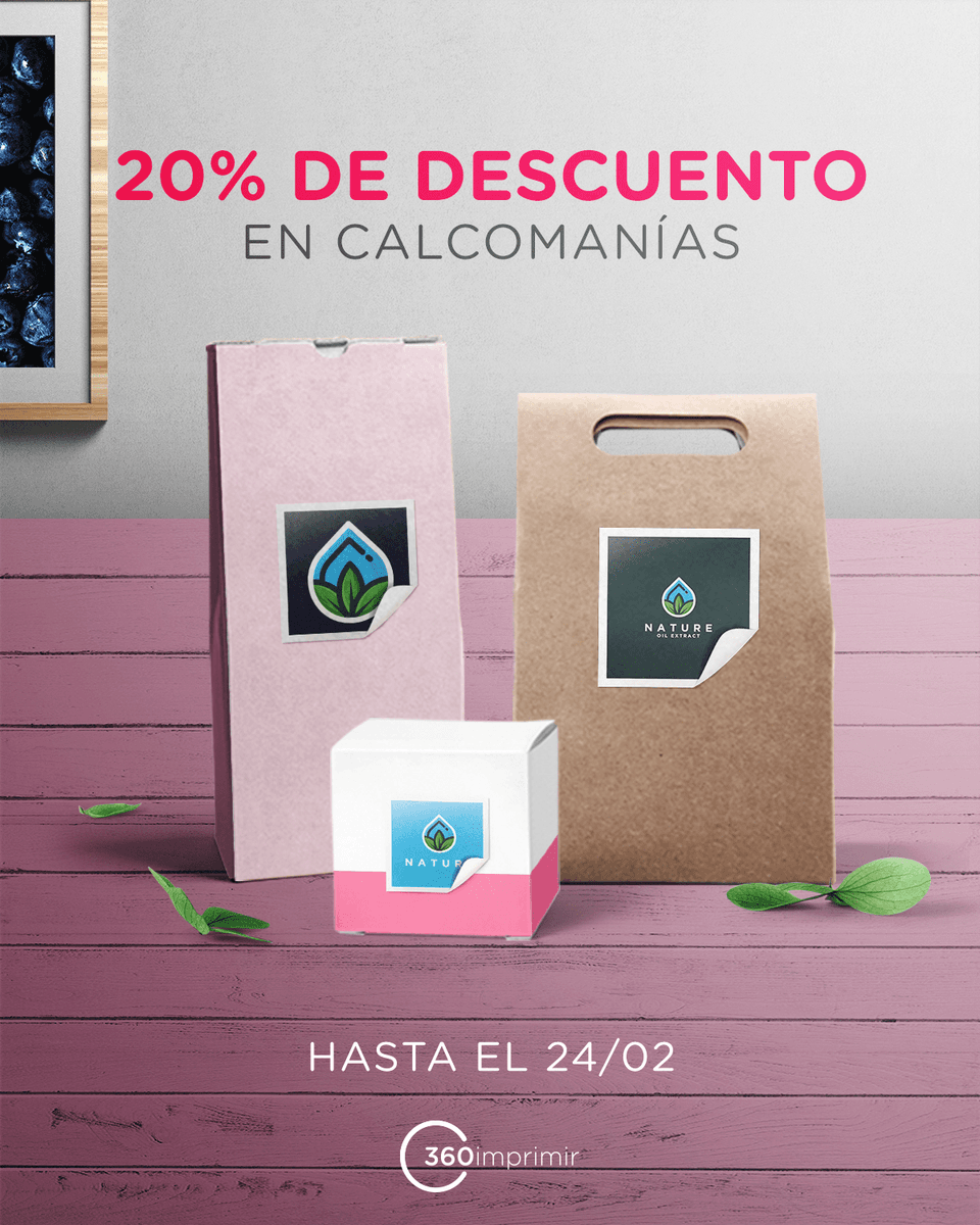 2000 Calcomanías com 20% de descuento! Pegue el logotipo de su marca en todos lados > bit.ly/2V463Vd