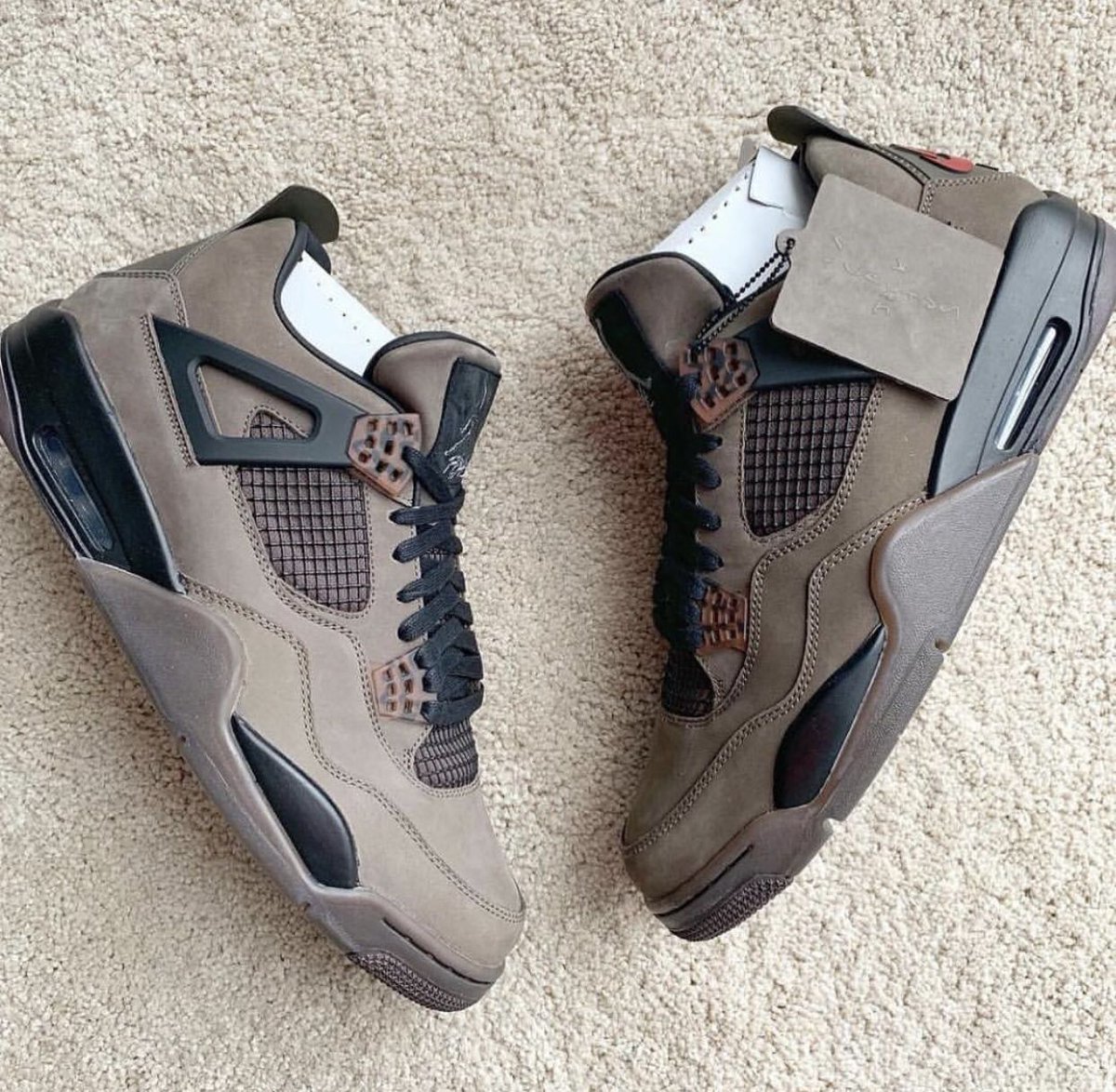 travis scott brown jordan 4