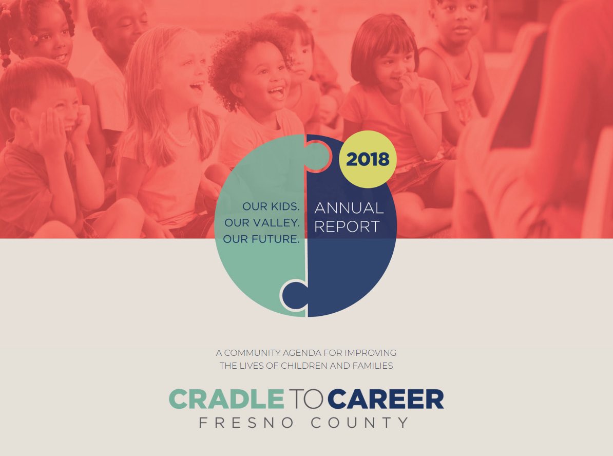FresnoC2C's tweet photo. Our #2018AnnualReport is released! See what more than 60 institutions and orgs are collectively focused on and where the needle is moving...

#CommunityAgenda #OurKidsOurValleyOurFuture #CollectiveImpact #CradleToCareer #AnythingForKidsFresno

https://t.co/ht9geyeczx https://t.co/uyvEq5Ajov