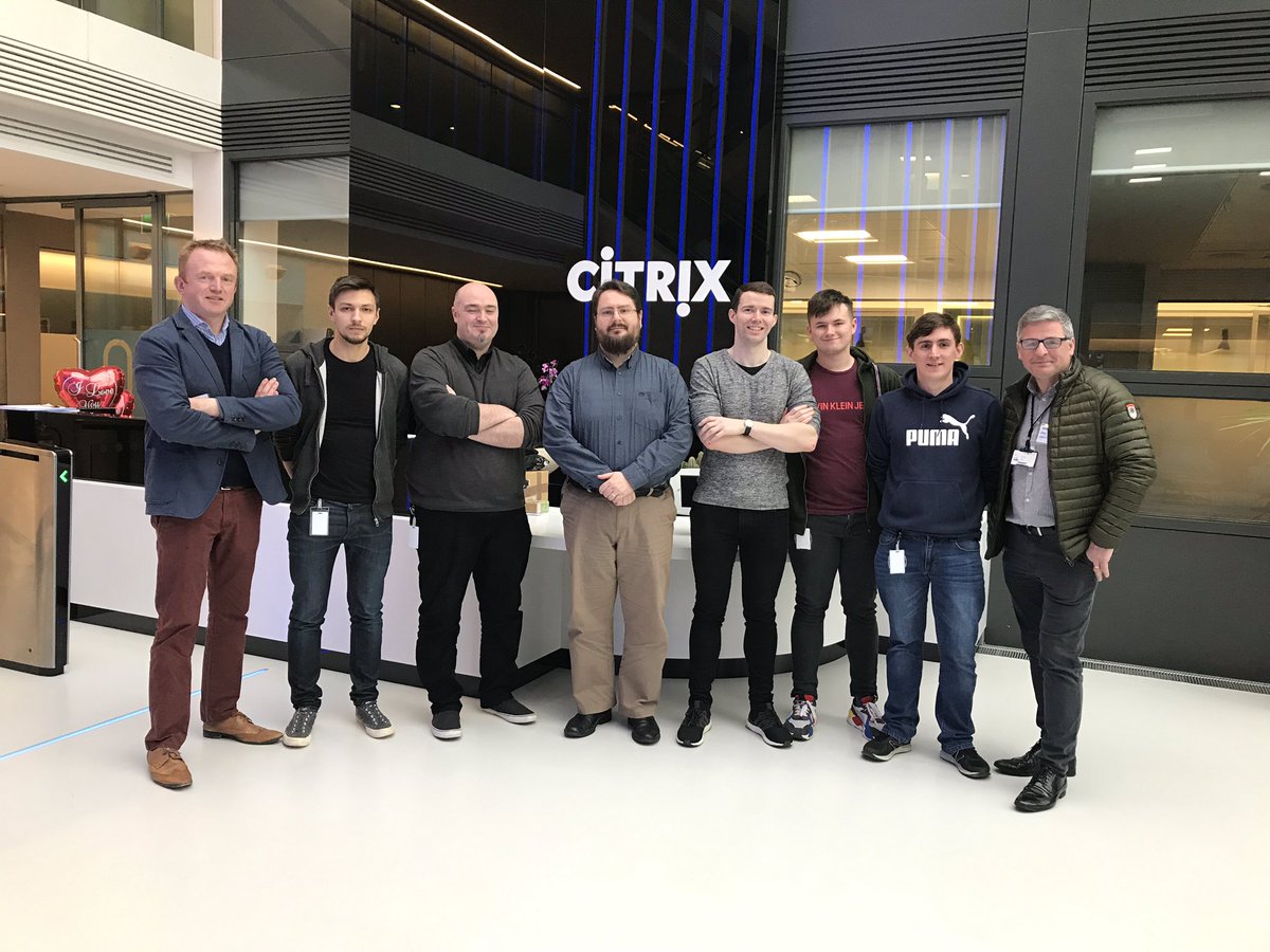 TomNolan_'s tweet image. Thanks to @citrix #ireland for giving David, Martin, James and Dom @TUDublin_BN #learnandwork students an amazing opportunity to complete their work experience. Great to see industry and academia work so well together @CitrixUKI @MarkKeyes69 #noncaoentry