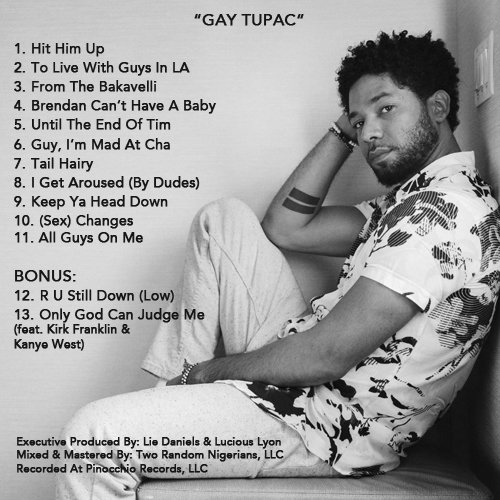 realcapcity's tweet photo. #JussieSmollett Releases New Album "Gay Tupac" (PARODY) https://t.co/LYPVRKdcw5 https://t.co/BE06kOF4Cp