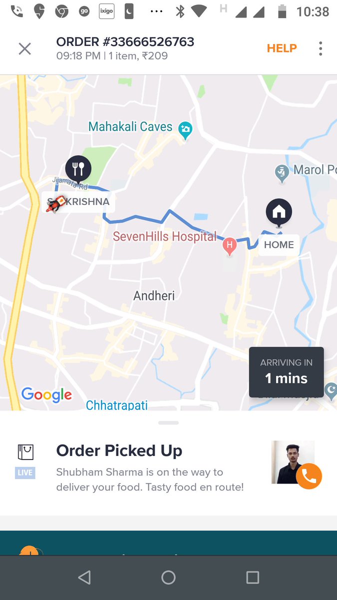 ActorKaranverma's tweet photo. Pathetic delivery..About to die with hunger 87 minutes , waiting for food
@SwiggyCares  @swiggy_in https://t.co/yqMi8a6oqj