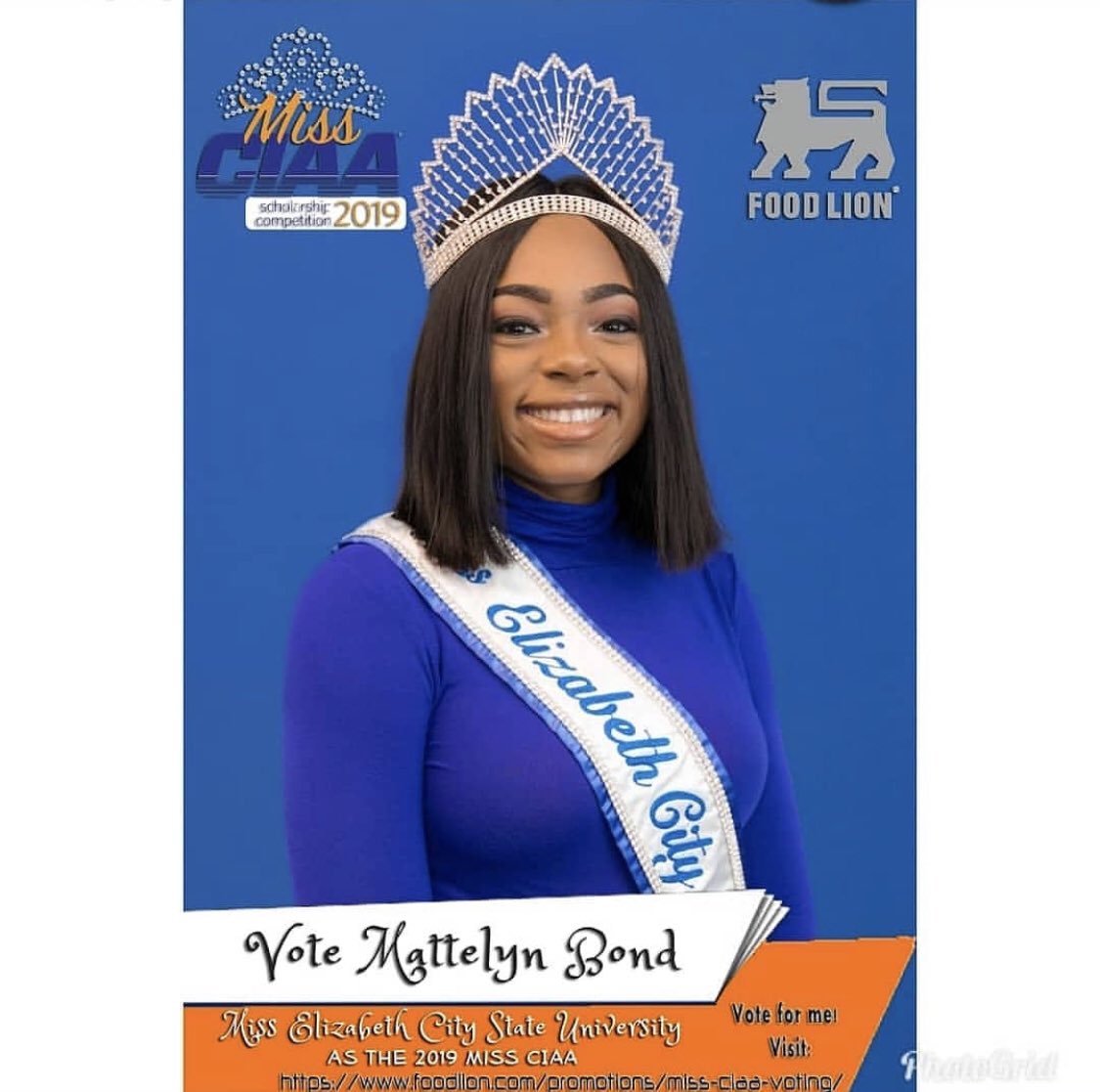 ECSUSuccess's tweet photo. Miss ECSU is running for MISS CIAA and needs our support! It's unlimited voting until March 1st!💙❤💙❤
Using the hashtags under any of her photos and /or as you repost also counts as votes!
#CIAA
#LiveTheLegacy
#FoodLionFeeds
#BoxOutHunger25
#ElizabethCityStateUniversity
#ECSU https://t.co/9ioJDvgj5g