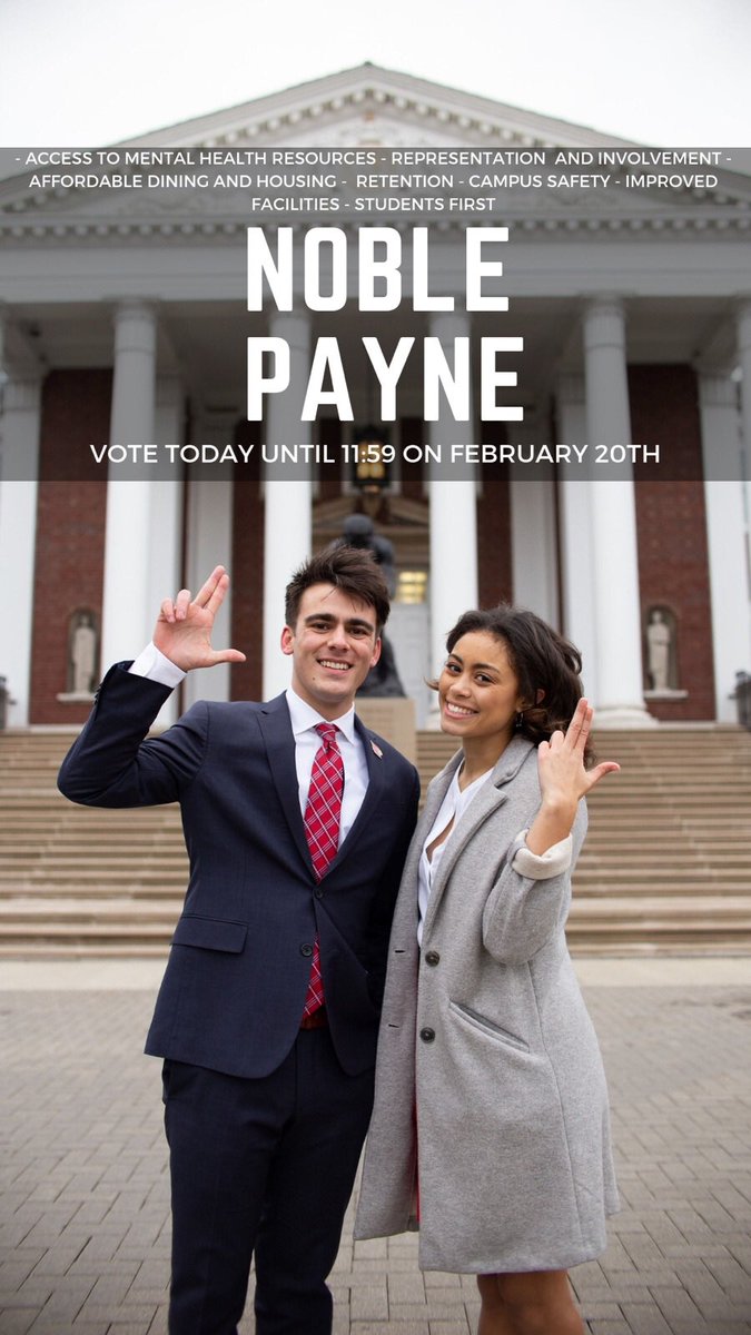 Nick_Yates3's tweet photo. Make sure to vote for @NoblePayne4UofL in SGA elections! With a promising platform and experience to get their goals accomplished, I believe they are the best choice to lead UofL! https://t.co/JsDfJJ2B22