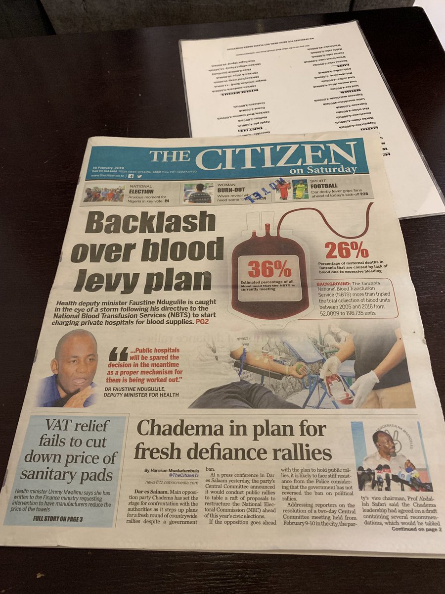 Surgical systems front and center in local newspaper in Tanzania!