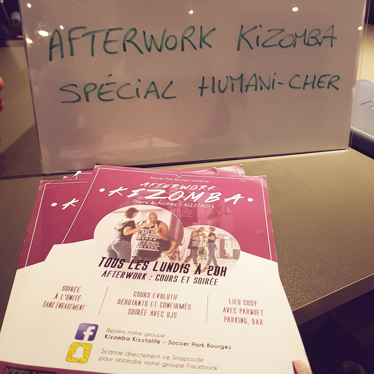 HumaniCher's tweet photo. REMERCIEMENTS
Le 4 février 2019 a été organisée une soirée kizomba
Merci à Audrey et Pierre
Merci pour les dons de vêtements
Le bénéfice de la soirée servira à financer des fournitures scolaires pour l'école de kodji
Merci au Soccer Park pour avoir donner des maillots de football https://t.co/xPEQtuLprk