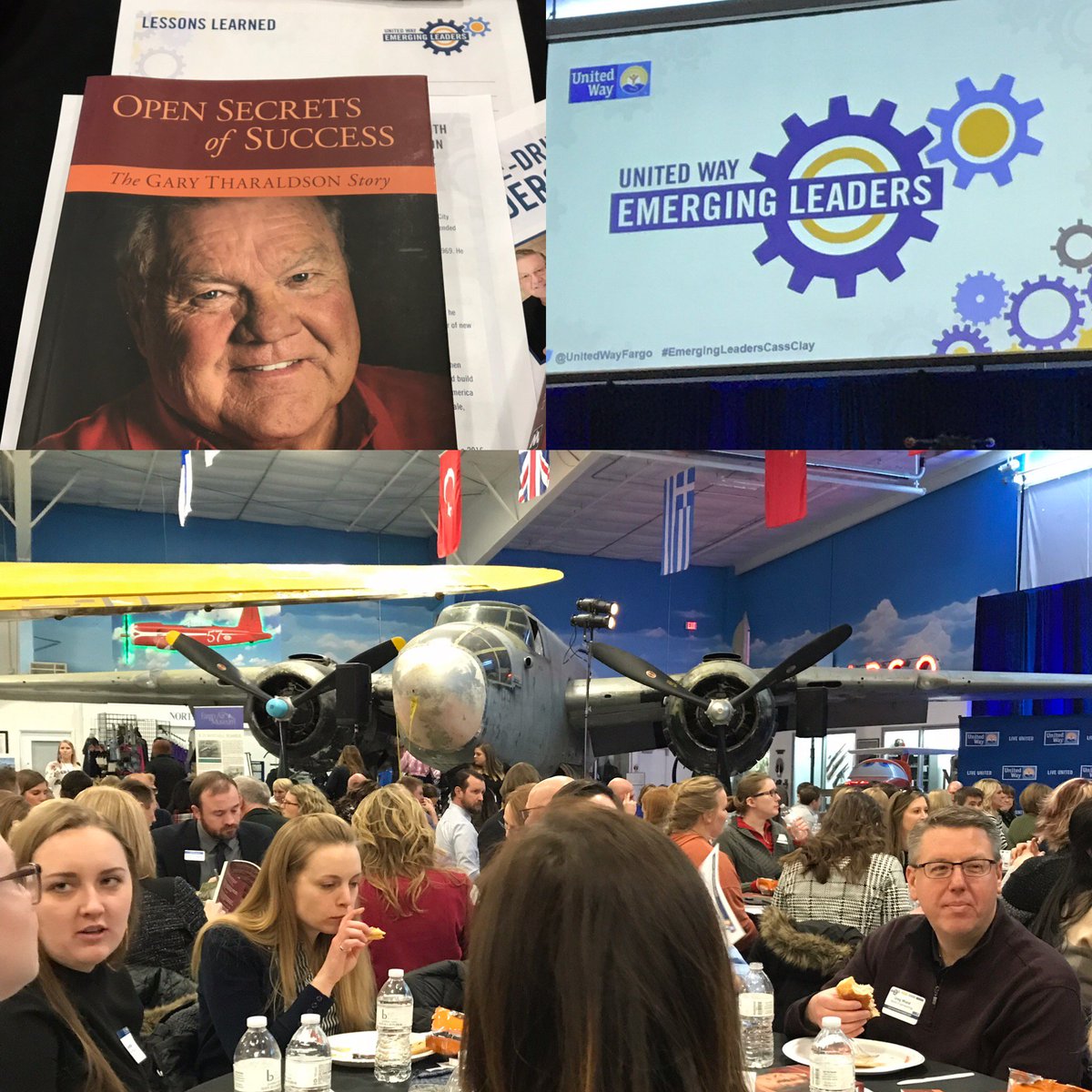 CAPLP_MN's tweet photo. Excited to hear words of wisdoms from Gary Tharaldson at @FargoAirMuseum with @UnitedWayFargo #EmergingLeadersCassClay #FORCEFORGOODcassclay https://t.co/R4gKlCIjRl
