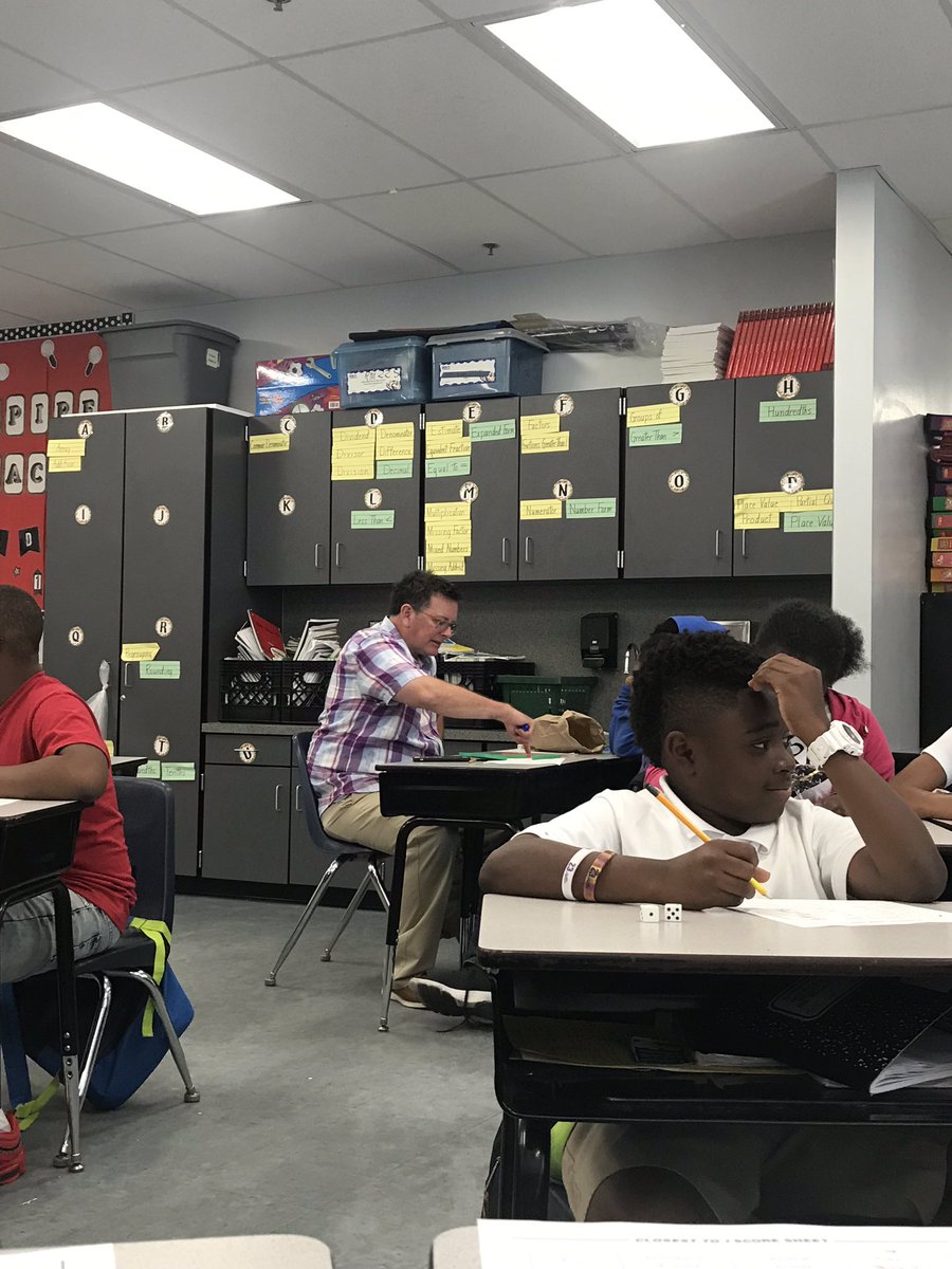 AMTeach88's tweet photo. When your academic coach comes in to support you while you’re subbing in 5th grade 🤗🤗🤗 #mathgames for #mathgains @oakparklions @AchievementSch #WeClimbTogether https://t.co/NPSbUH4hMv
