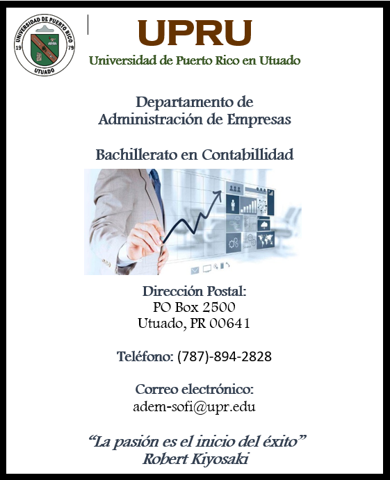 uprenutuado's tweet photo. ¡Solicita Ya! Escoge nuestro Bachillerato en Administración de Empresas con 
concentración en Contabilidad

#UPRU https://t.co/N0D1R4GMv1