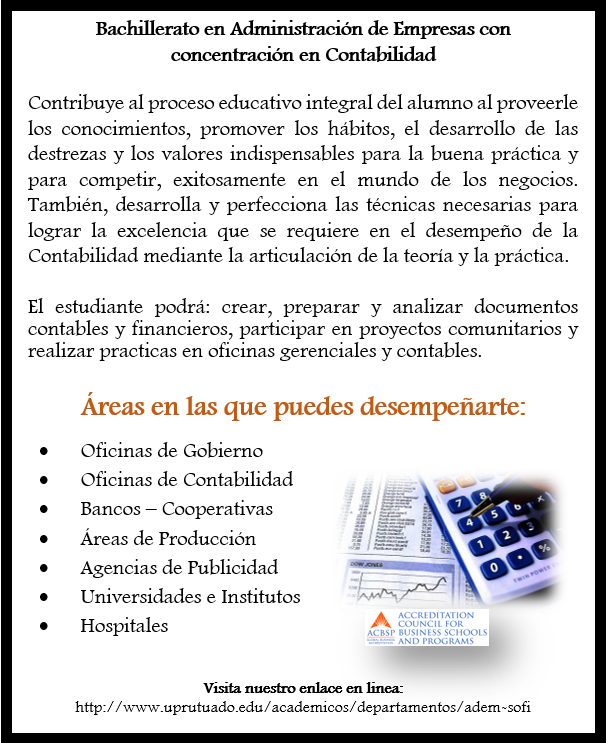 uprenutuado's tweet photo. ¡Solicita Ya! Escoge nuestro Bachillerato en Administración de Empresas con 
concentración en Contabilidad

#UPRU https://t.co/N0D1R4GMv1