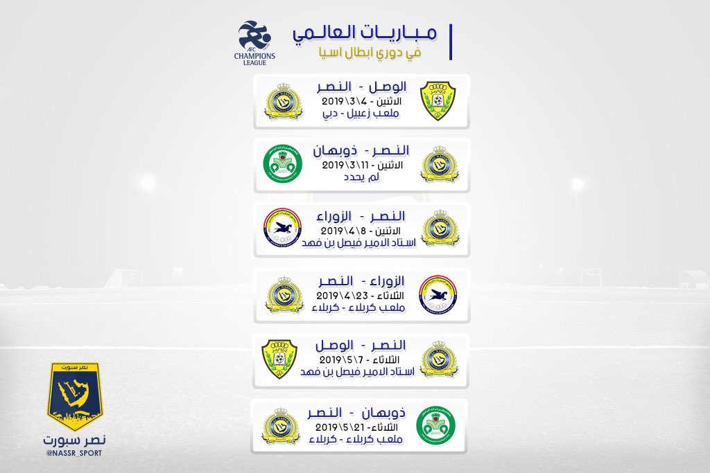 ابطال دوري جدول اسيا مباريات جدول مباريات