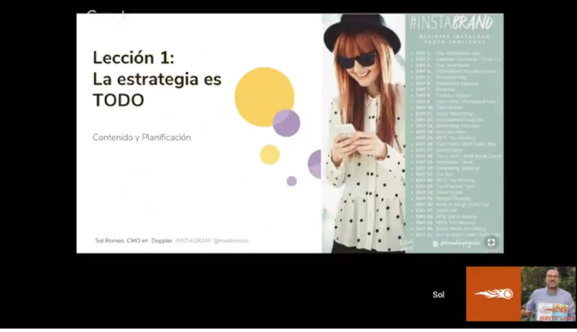 kodeclip's tweet photo. Estamos con @SolRomeo, con su ponencia: “De Community Manager a CMO”.
#AmoSM2019 https://t.co/7ZhNKItF62