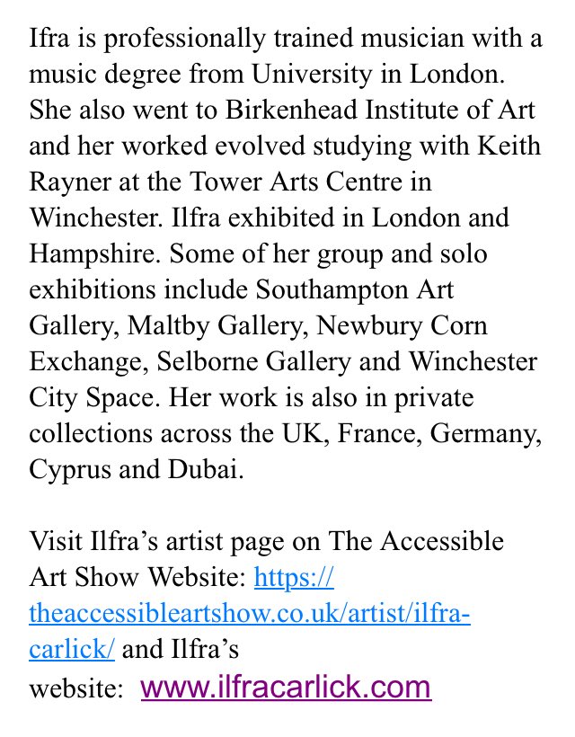 artshow2019's tweet photo. Today we have artist Ilfra Carlick’s work! Come to #theaccessibleartshow to see more! #23March2019 with #dayofartSouthampton2019 at @solentuni 😊 #FibonARTcci #dayofart2019 #dayofartsouthampton https://t.co/Xvd55TBBCZ