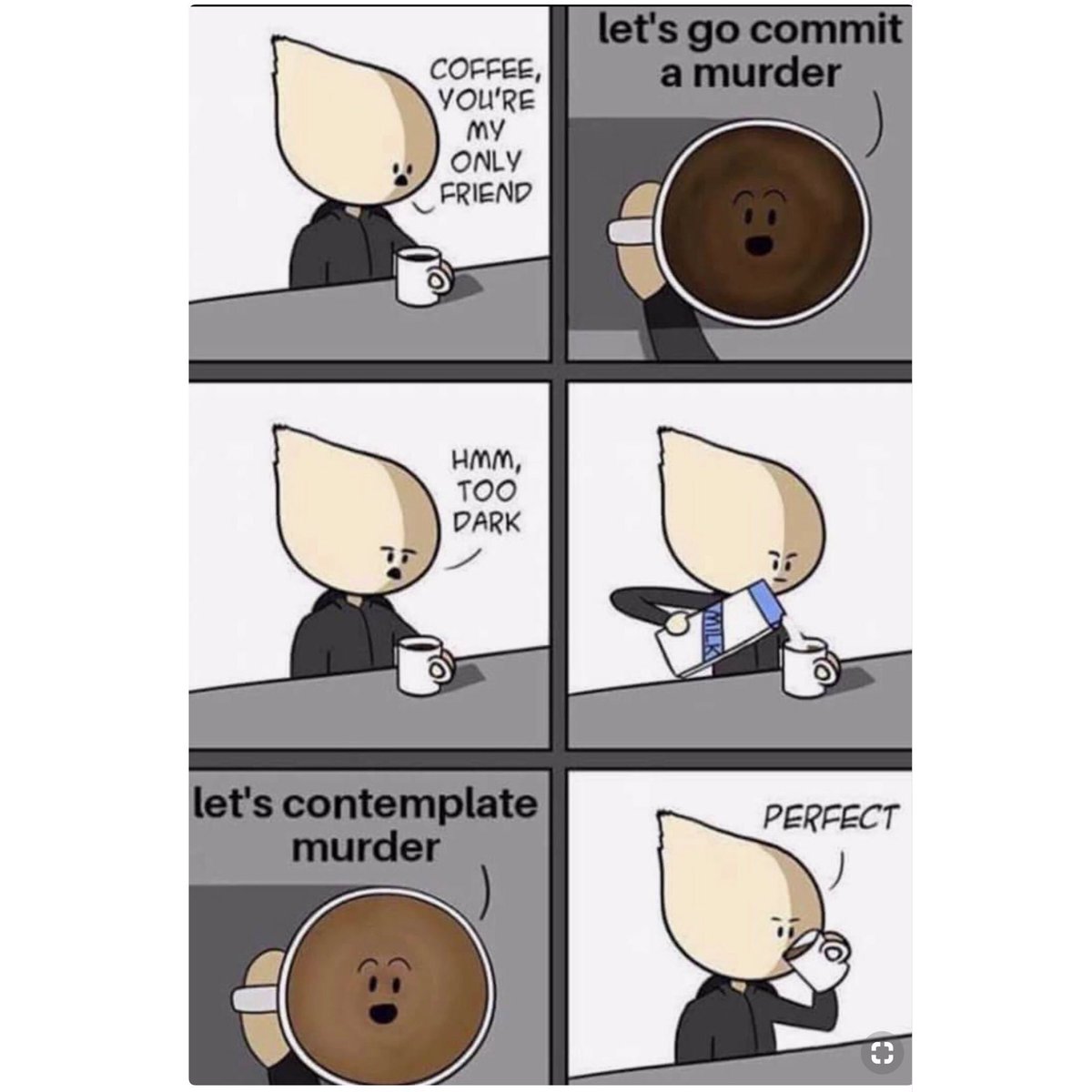 HuggerMuggerSC's tweet photo. watch that “coffee talk”! #murder #coffee https://t.co/UUKebCnpZw