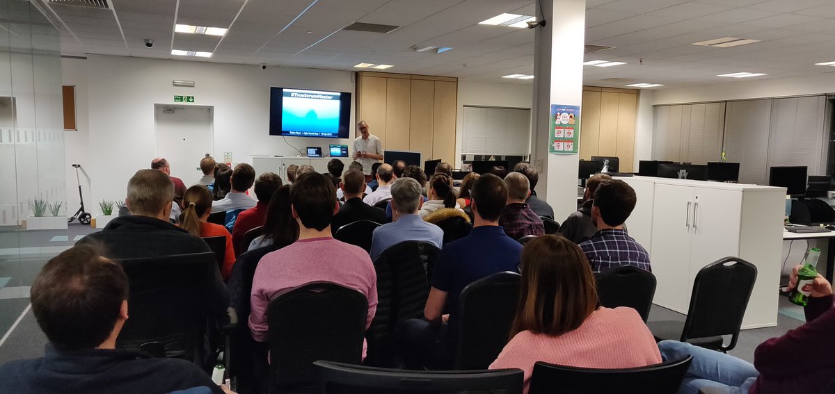 Agile_NE's tweet photo. Getting started with @tobiasmayer talking about #TrueScrumMaster https://t.co/yrqT3S2ijq