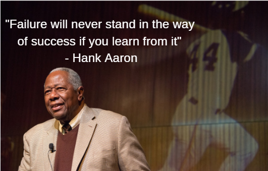 Quotes By Hank Aaron Miami-Dade Elections On Twitter: ".@Mdcelections Will Be Celebrating  #Blackhistorymonth By Sharing Inspirational Quotes Every Tuesday From Some  Of Our Country's Finest Role Models. “Failure Will Never Stand In The Way  Of Success