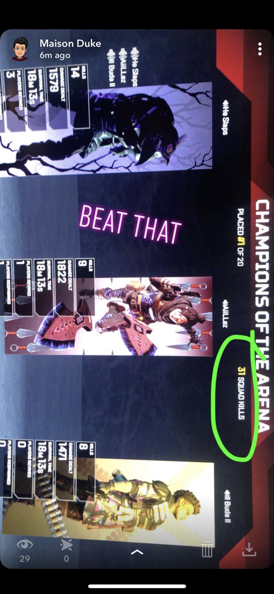 Run_Hills_MLG's tweet photo. My account is live again:) 

Who loves apex legends??❤️

Comment if your squad has got high kill games!! https://t.co/U4i5EOryVx