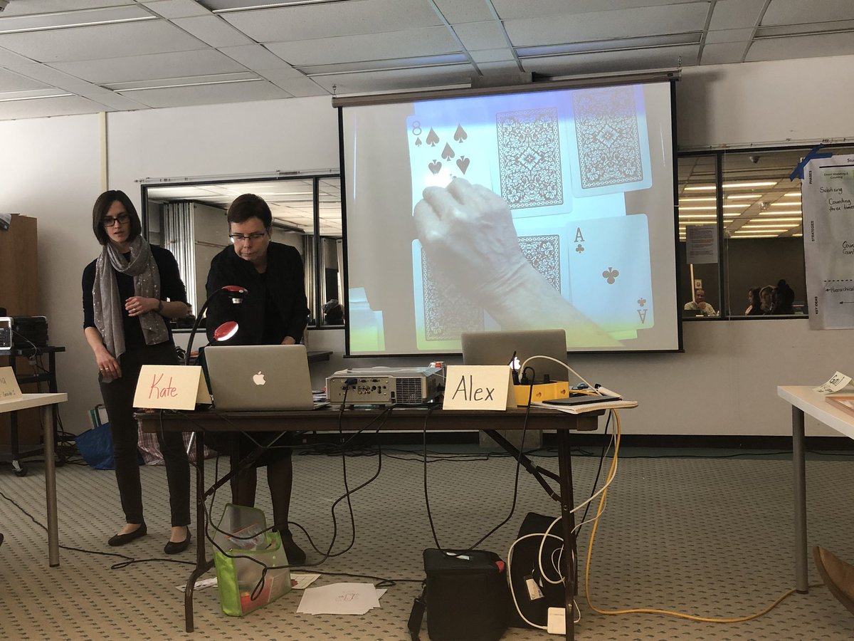 Ms_FouTsang's tweet photo. It’s been an inspiring day examining our students’ Continuum of Numeracy with Dr. Alex Lawson and Kate Cooper. How can math games reinforce math strategies and support student thinking? What does a child’s thinking tell me about what he/she understands? https://t.co/ciDpWBrNmy