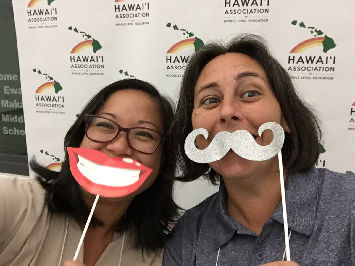 MsGunnarson's tweet image. Double selfie #konawaenamiddle represent! TL are not unicorns - they are standing right next to you today @hamle #HAMLE2019