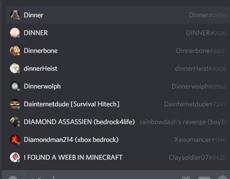 KingNightNL's tweet photo. i saw @Dinnerbone try to chatting in #MinecraftDiscord and i look nobody call whit him name so https://t.co/OAKKH26mlm