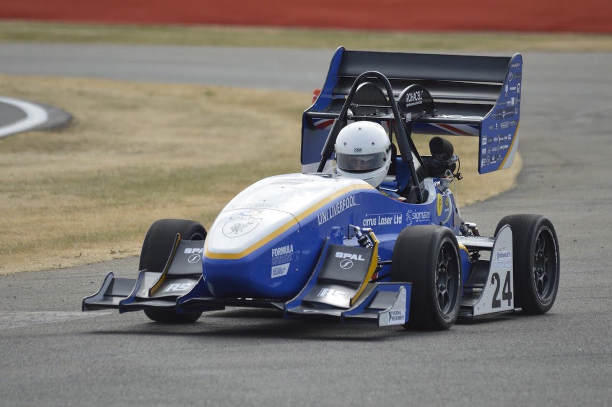 ULMRacing's tweet photo. Day 2 of the #12daysofcomp challenge.
This is when ULM013 was taking on its first ever practise lap at Silverstone! 🏁
#FormulaStudent #ULMRacing #ULM014 #Imeche #FS2019 #Liverpool https://t.co/nHCF61J9ll