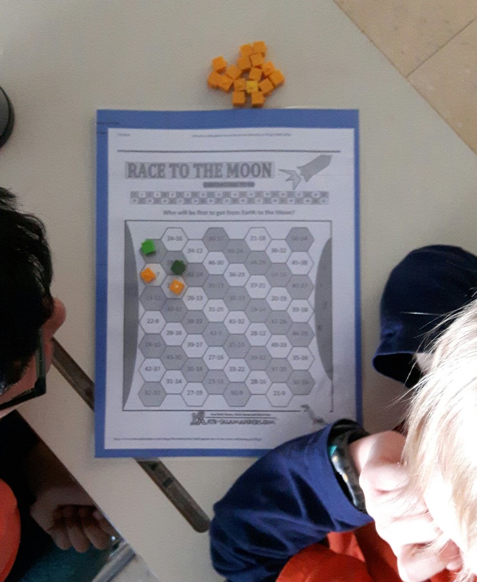 HawkwoodSchool's tweet photo. "Learning subtraction in a game is more fun." #Grade3Math #WeAreCBE @HawkwoodSchool #yycbe #hawkwood3s https://t.co/PsmQlE7n9c